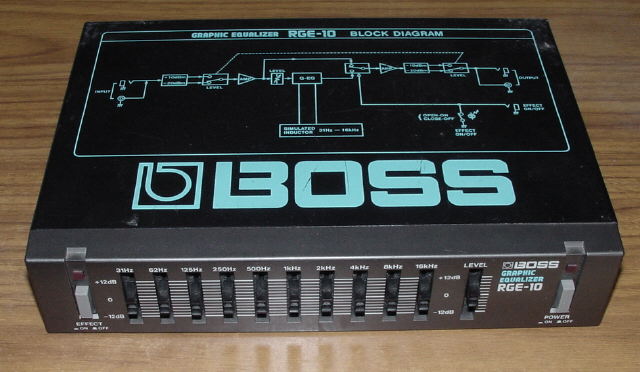 BOSS RGE-10 ハーフラック イコライザー: エフェクター改造と自作 